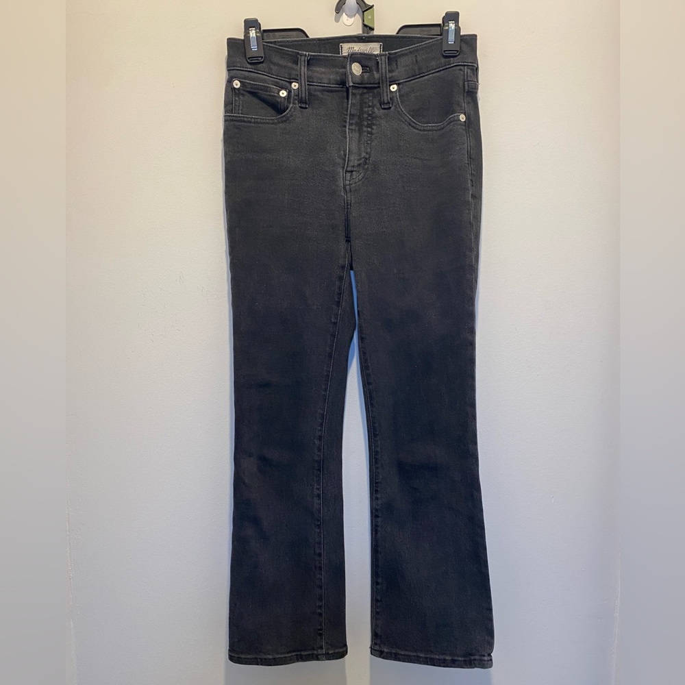 Madewell Cali Demi-Boot Black Jeans Women’s Size 26 EUC Stretch Denim Casual